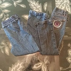 2 pairs of size 4 jeans